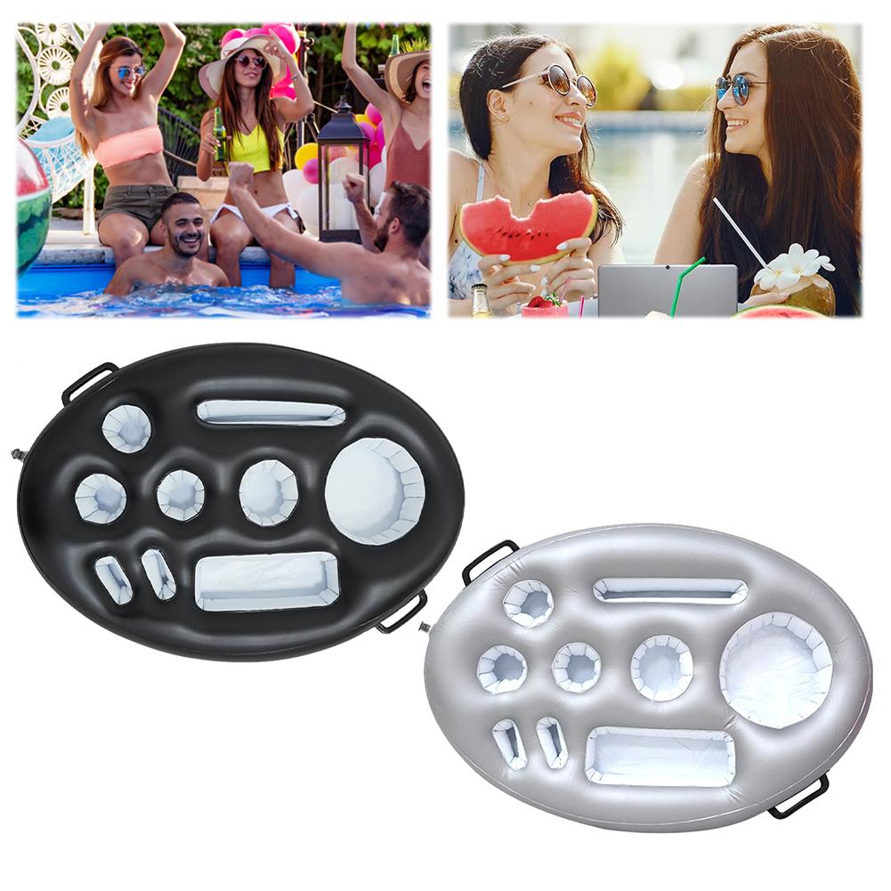 Inflatable Drinks Holder Drinks Cooler Tray Drinks Tray Floats for Pools Hot Tub Pool Beer PVC Floating Cup Holder Drinks Holder