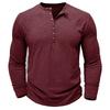 Men S Long Sleeve Henry Shirt Bamboo Cotton Vintage Style T Shirt