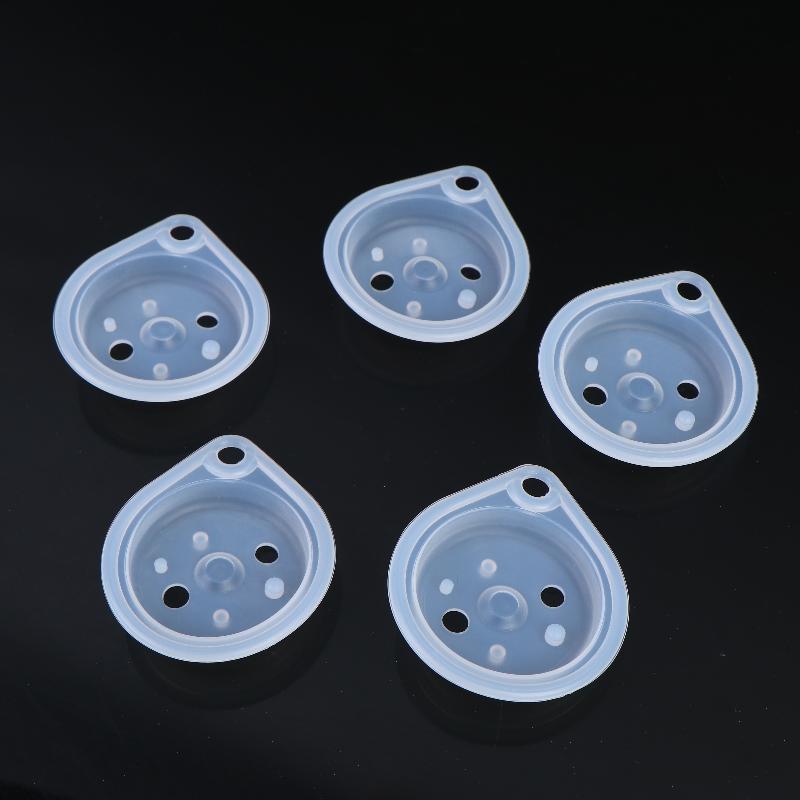 Water Heater Silicone Diaphragm 5Pcs 50mm Oval Inclined Hole Non-toxic Silica Gel for Residential Gas Water Heater Repair Parts