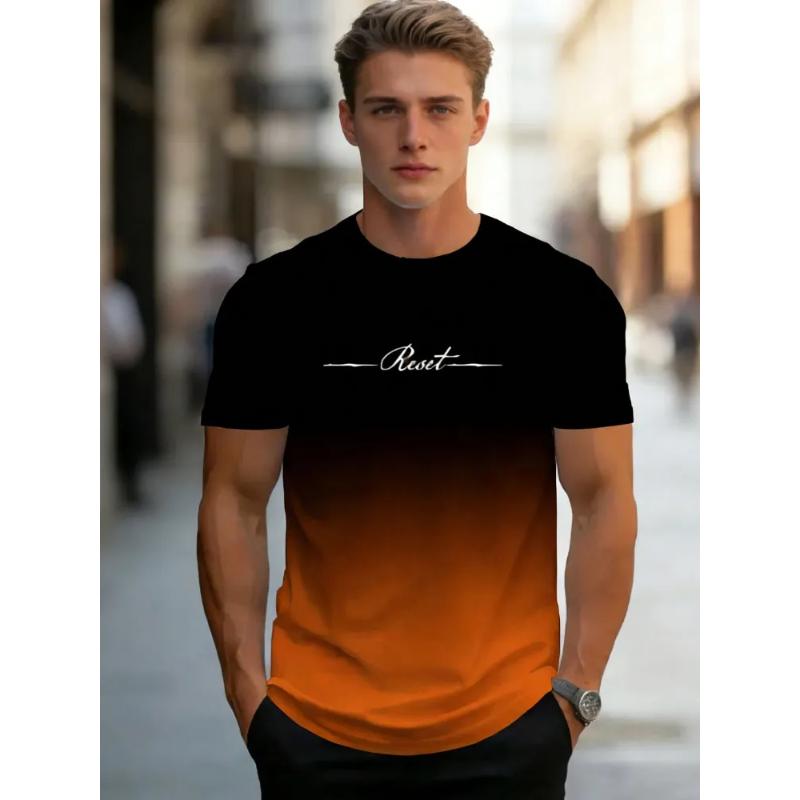 Men's Versatile Top Loose Simple Short Sleeve Crew Neck Comfortable T-Shirts Men’s