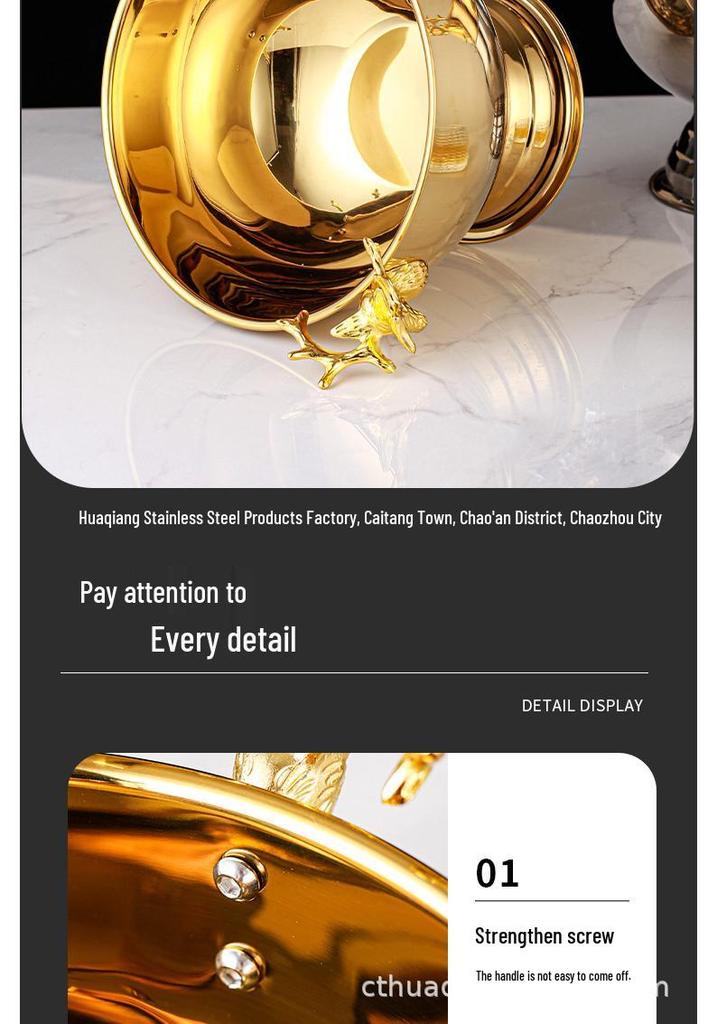 Stainless Steel Luxury Deer Ear Ice Bucket: 304 Ice Basin & Champagne Chiller