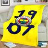 Eredità Fenerbahçe: Coperta Passion Adatta a tutte le stagioni Morbido e confortevole Lenzuolo Coperta per riposo in ufficio Coperta in peluche per esterni
