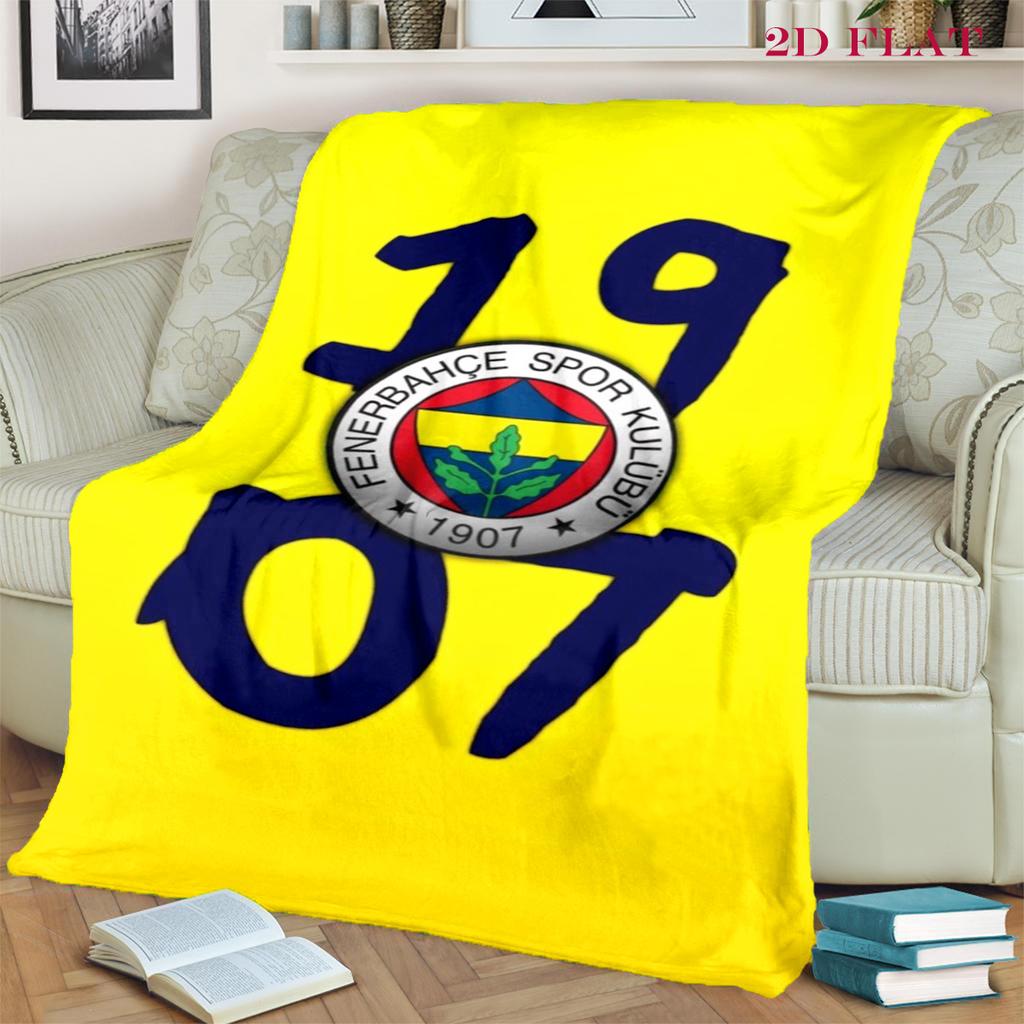 Eredità Fenerbahçe: Coperta Passion Adatta a tutte le stagioni Morbido e confortevole Lenzuolo Coperta per riposo in ufficio Coperta in peluche per esterni