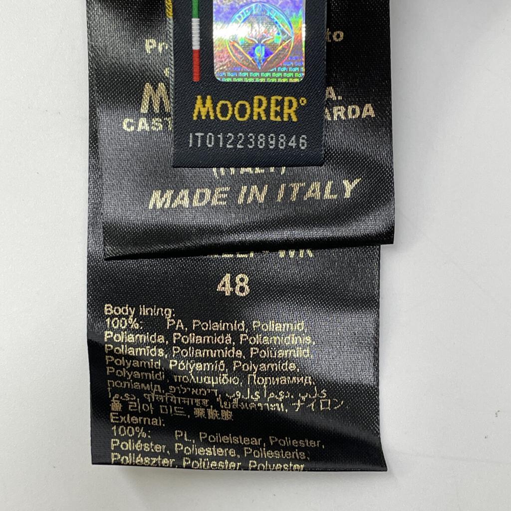 MOORER Light Gray CORELLI-WK MA-1 Bomber Jacket Jacket 48 Light grayUsed