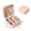Portable Travel Jewelry Box Jewelry Organizer Display Jewelry Case Leather Earring Ring Necklace Storage Box