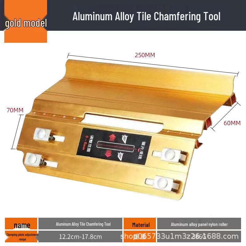 45° Tile Chamfering Tool – Compact, Magnetic Edging Machine