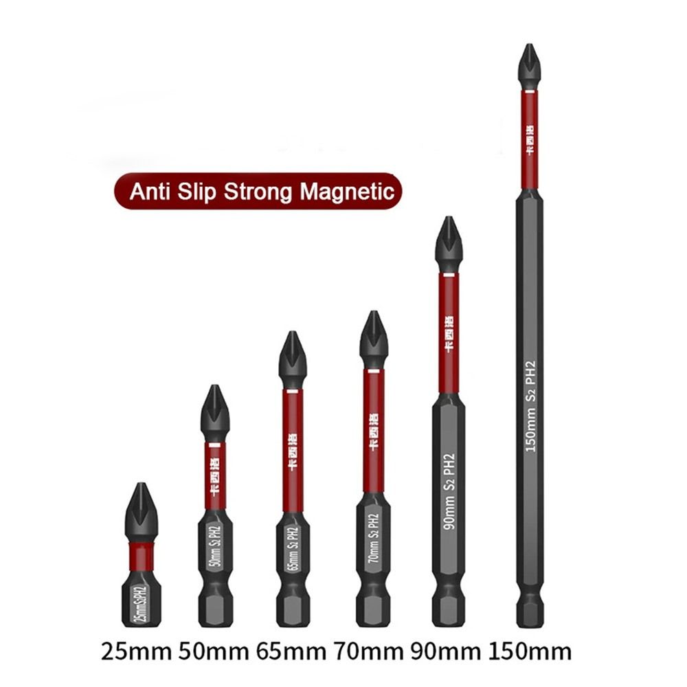 Anti Non-slip Batch Head High Hardness PH2 Screwdriver Bits Electric Screwdrivers Accessories