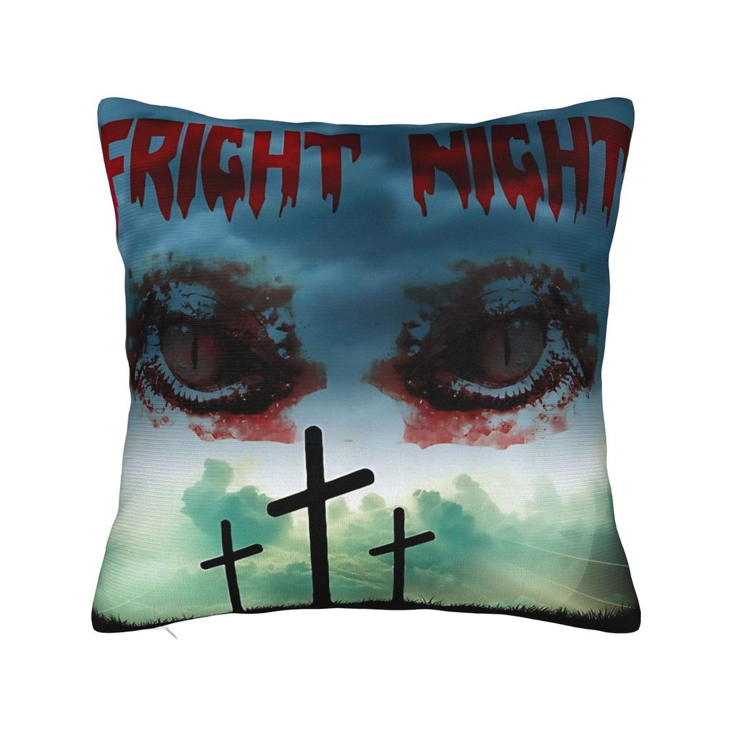Horror Film Frighteds Nights Pillow Cover Kawaii Pillow Case For Living Room Sofa Comfy Cushion Cover Birthday Gift