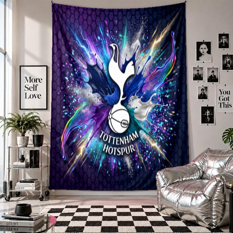 Tottenham Hotspur Wall Tapestry Home Decor Wall Hanging Cloth for Bedroom Living Room Background