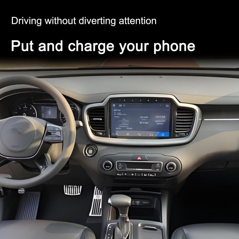 2 Din for KIA Sorento 2015-2018 Car Wireless Mobile Phone Charger Center Console Storage 18W Iphone Fast Charge Plate Holder