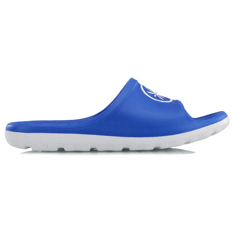 Li Ning Wade Slide Lightweight Shock Absorbing Breathable Rubber Sole EVA Silent Slide Sandals Men Sandals Blue ABTL001-1