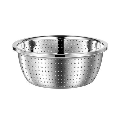 ZISIZ 30cm Edelstahl Rühr- und Abtropfschüssel Set