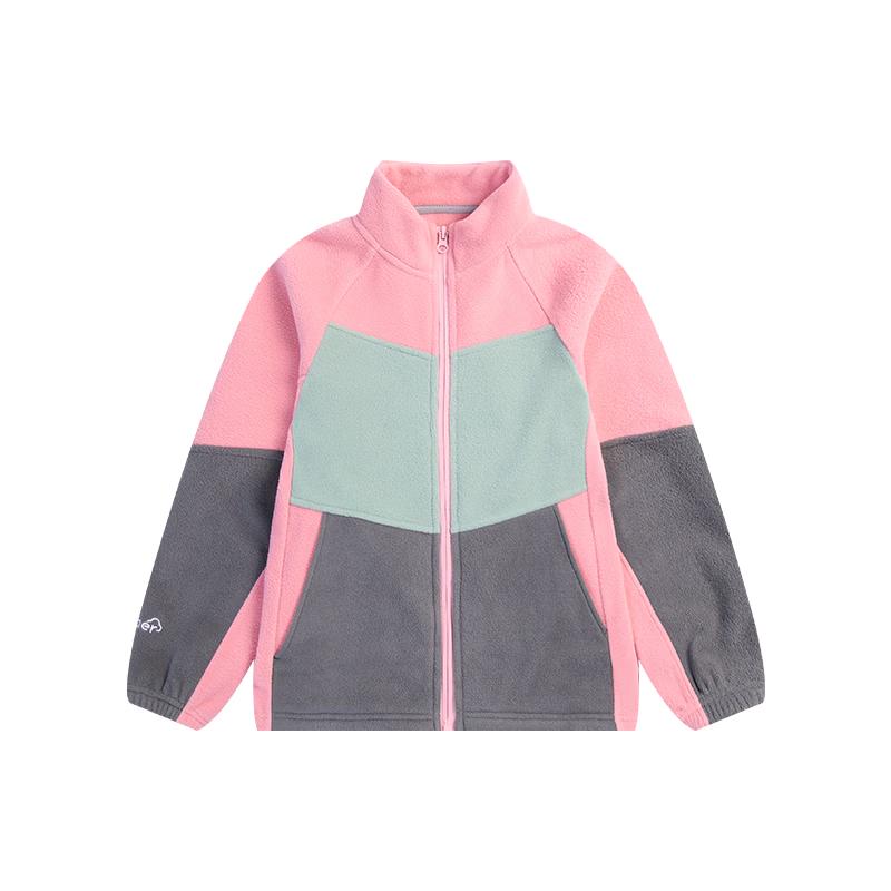 EBAER Kids Anti-static Color Block Fleece Jacket