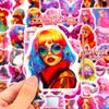 50 Pink Girl Y2K Stickers New Steam Wave Y2K Style Harajuku Girl Kawaii Trendy Toy Stickers