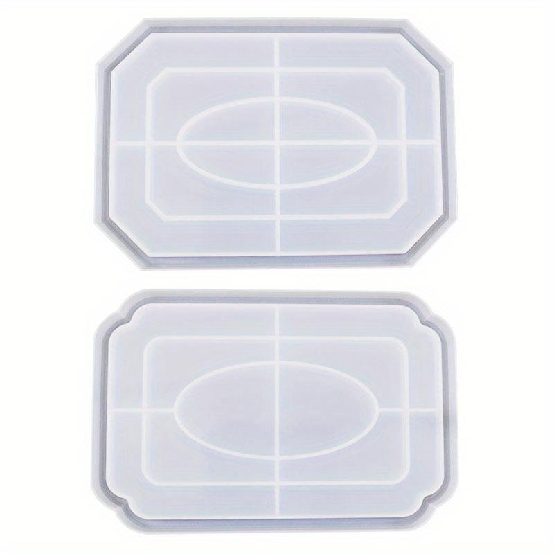 Aufbewahrungstablett-Silikonform, achteckige Form, Quincunx-Tablett, Schale, Gel-Epoxidharz-Formen für Blumentopf-Basis, Basteln, DIY-Gipsformen