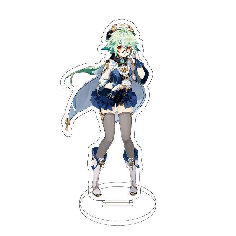 Genshin Impact Game Acrylic Figure Stand Klee Keqing Ganyu Display Desktop