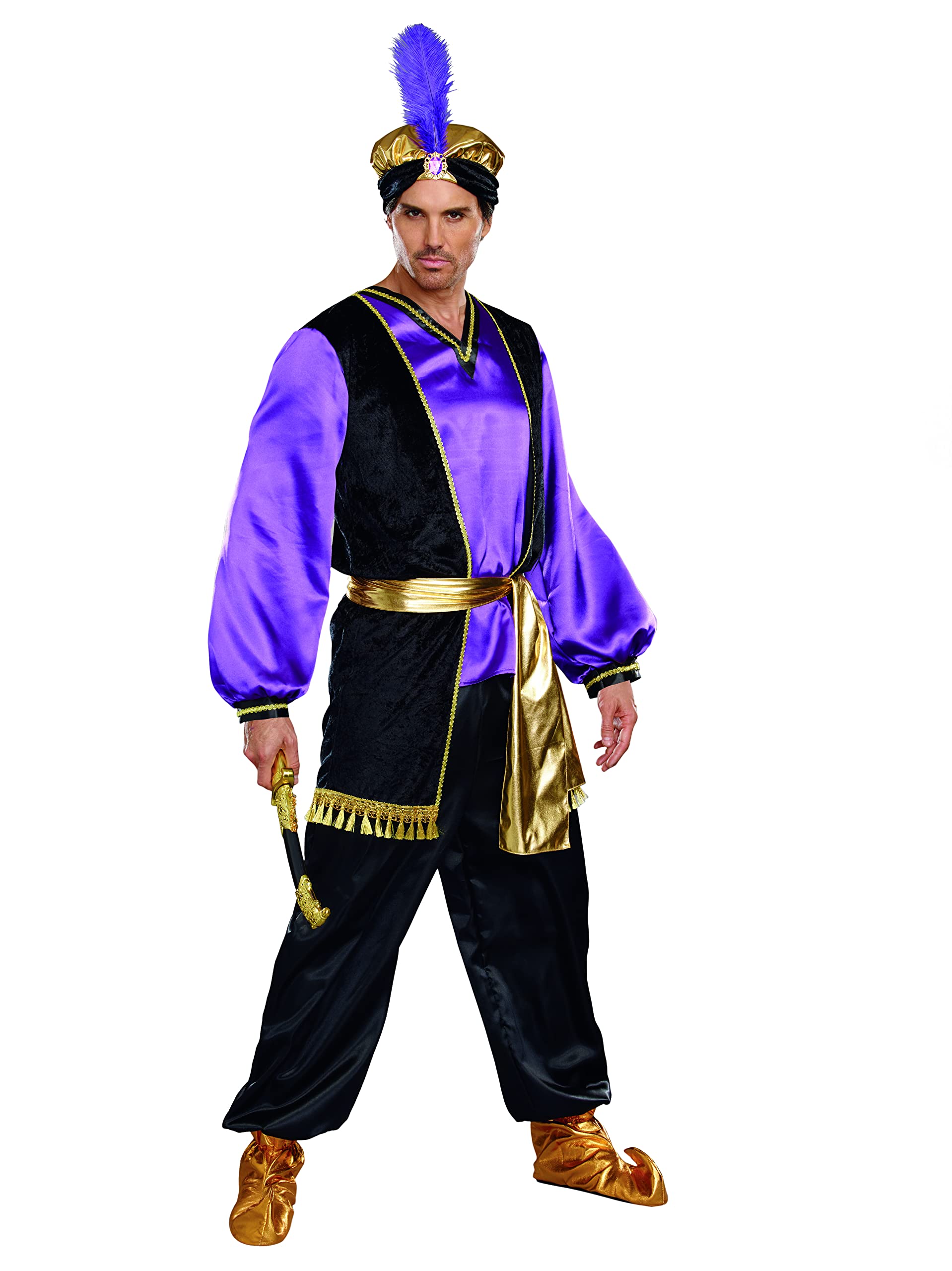 

DREAMGIRL Costume from the The Sultan Costume 10298 Indian-Arabian 2016/2017 Collection, Men s, XL,