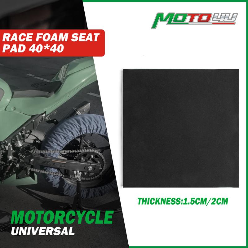 40X40CM New Universal Motorcycle Foam Seat Race Fairing Square Seats Pad Adhesive Racing Parts Free Cut 1.5CM Thickness