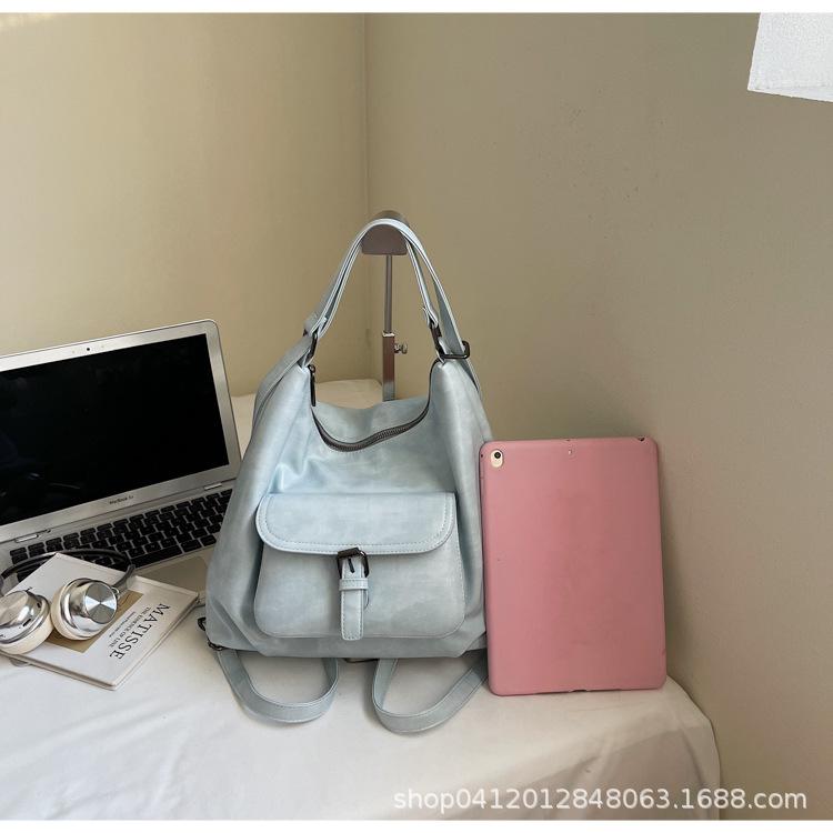 Retro shoulder tote bag large capacity bag women's 2025 new fashion multi-purpose casual commuter backpack