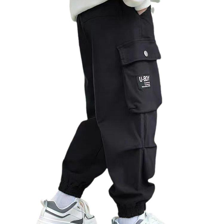 Boys' Autumn Cargo Pants 2025 - Streetwear Style for Kids