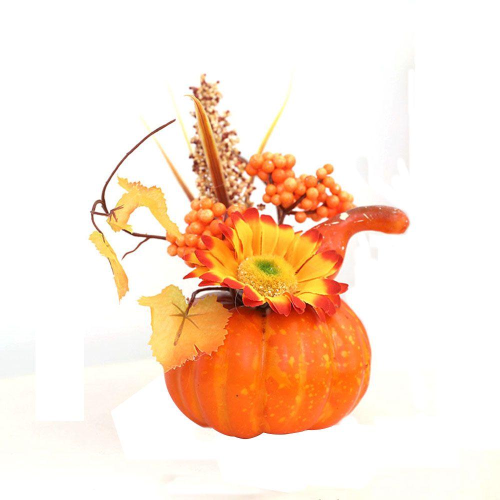 Party Thanksgiving Faux Pumpkins Lifelike Maple Leaves Halloween Decoration Artificial Vegetables