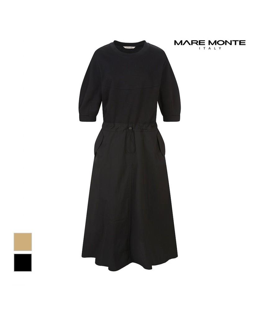MAREMONTE Flare Voluminous Sleeve Dress_M244Mop23S0