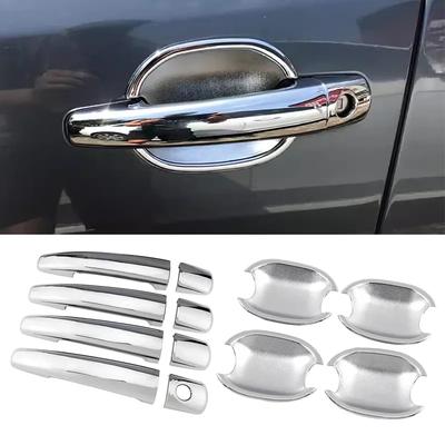 For Peugeot 207 308 3008 For Citroen C4 C6 Jumpy ABS Car Styling Chrome Side Door Handle Cover & Door Bowl Cover