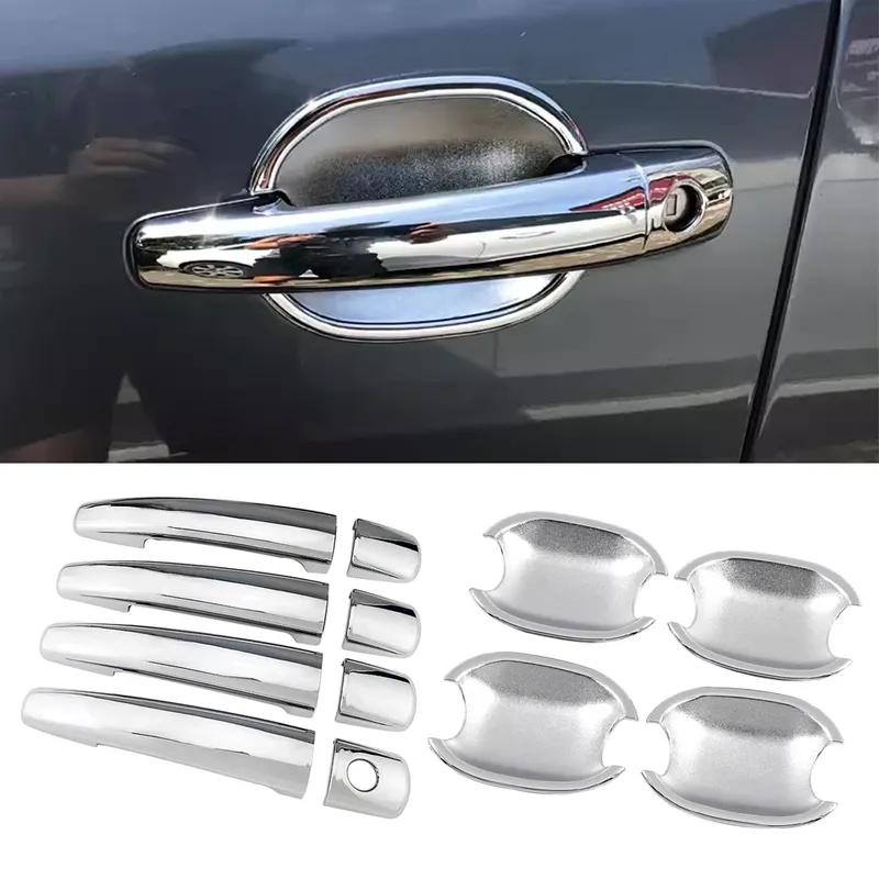 For Peugeot 207 308 3008 For Citroen C4 C6 Jumpy ABS Car Styling Chrome Side Door Handle Cover & Door Bowl Cover