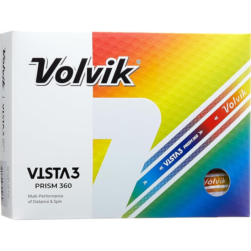 

Volvic Volvik 2024 New Vista3 Prism 360 ball 1 dozen (contains 12 balls) 2024 model Directly imported from USA white