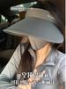 Sun protection cap Foldable sun hat Outdoor riding women's large brim Empty top cycling sun protection fisherman sun hat