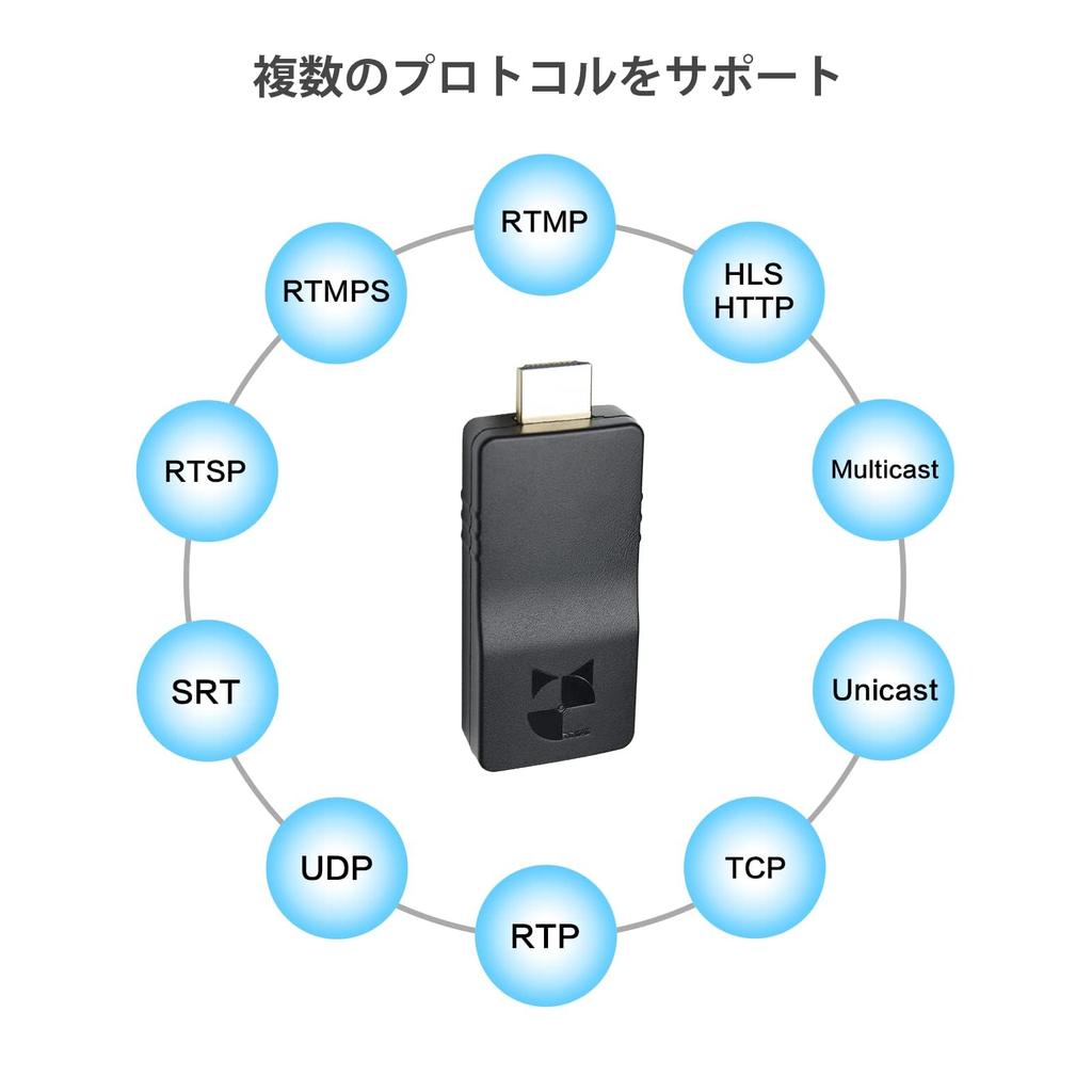 DDMALL Wireless HDMI Video Certified by Japan Technical Wireless RTMP RTMPS RTSP TS RTP Compact Wireless Live Streaming Encoder for YouTube Live and