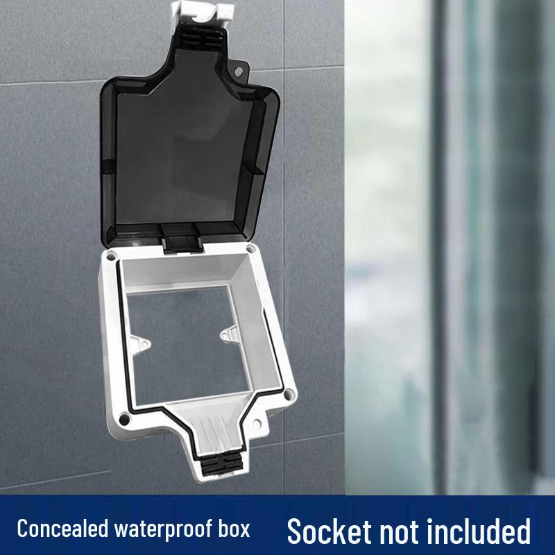 IP66 Wasserdichter Doppel-Steuerschalter mit Spritzwasserschutz-Abdeckung für den Außenbereich, Wandmontage Typ 86 Zwei-fach/Drei-fach.