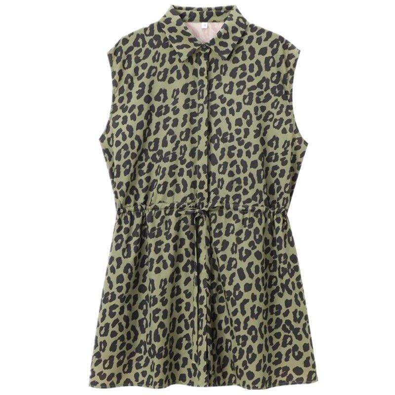 Fashion Style 2024 Summer New Arrival Women's Clothing Stylish Easiest for Match Animal Pattern Print Loose Shirt 7936003