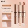 Double-Headed Contour Stick Highlighter Three-Dimensional Modified Nose Shadow Shadow Side Shadow Eye Shadow Pen Female Face Tear Groove Brightening