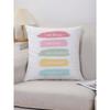 Colorful Doodle Letter Pattern Pillowcase Fabric Velvet Cushion Cover for Sofa Home Super Soft Peach Skin Pillow Case 45x45cm