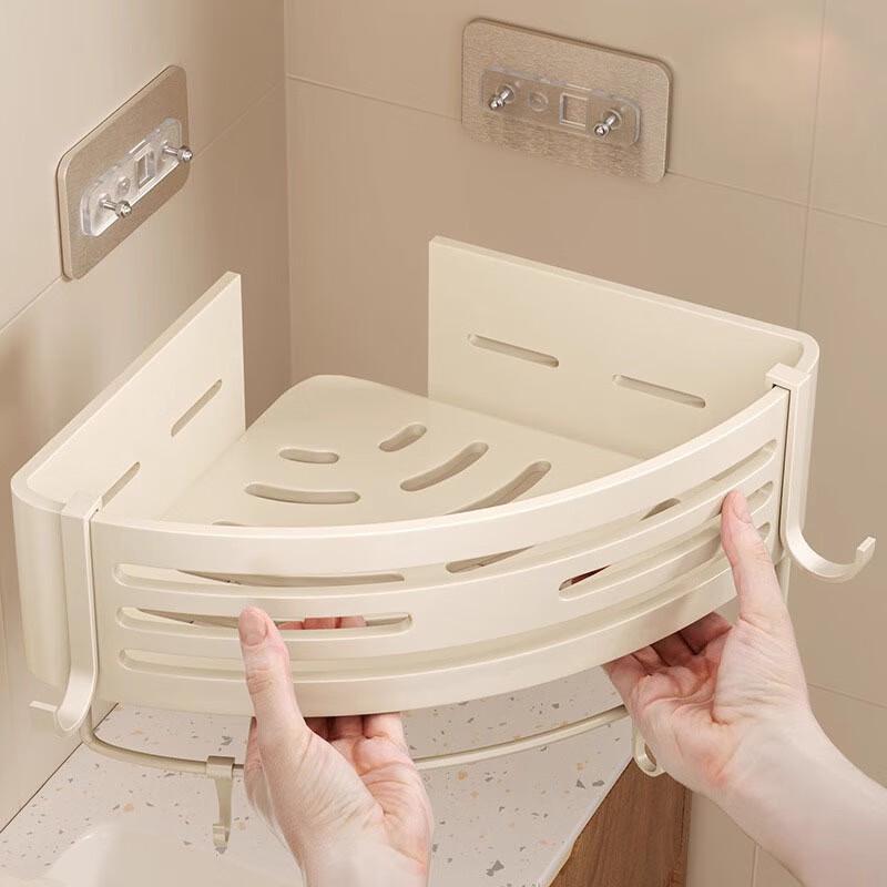 MDNG No-Drill Triangular Bathroom Corner Shelf