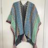 Ethnic Yunnan Style Women's Spring/Summer Long Cape Shawl with Tassels