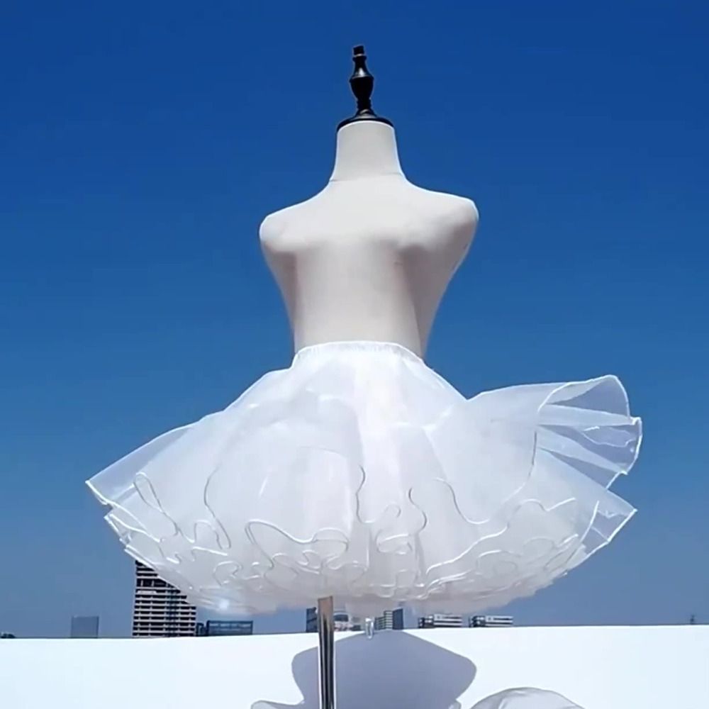 Multilayer Short Dress Jupon Fille Lace Petticoats for Wedding  Ball Gown