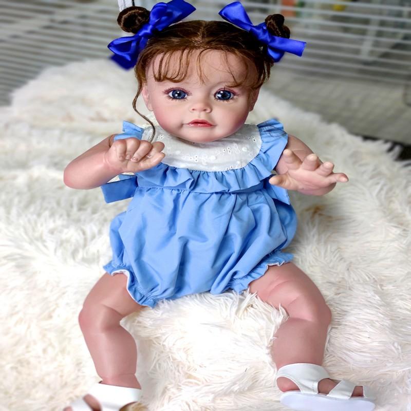 Vinyl Rebirth Doll Simulation Baby Doll Cute Real Holiday Toy Children's Doll