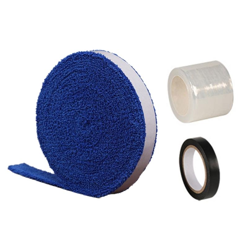 Badminton Racket Grip Tape, Racket Grip Towel Antislip Grip Tape, Water Absorbent Adhesive Squash Racket Grip for Racket