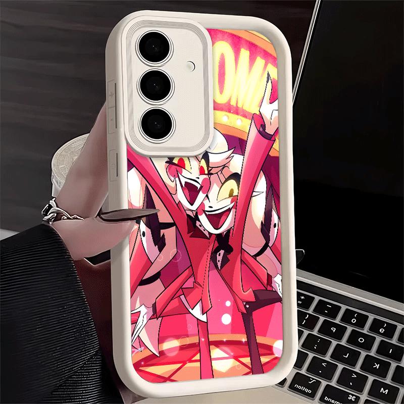 Phone Case for Samsung Galaxy S26 S25 Ultra S24 FE Hazbin Hotel Anime Shell S23 Plus S22 + S21 S20 5G Soft Silicone Funda