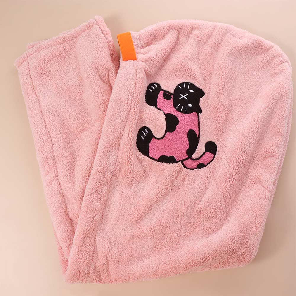 Coral Velvet Bath Hats Quick Drying Quick Drying Cap Comfortable Dry Hair Cap Hair Care