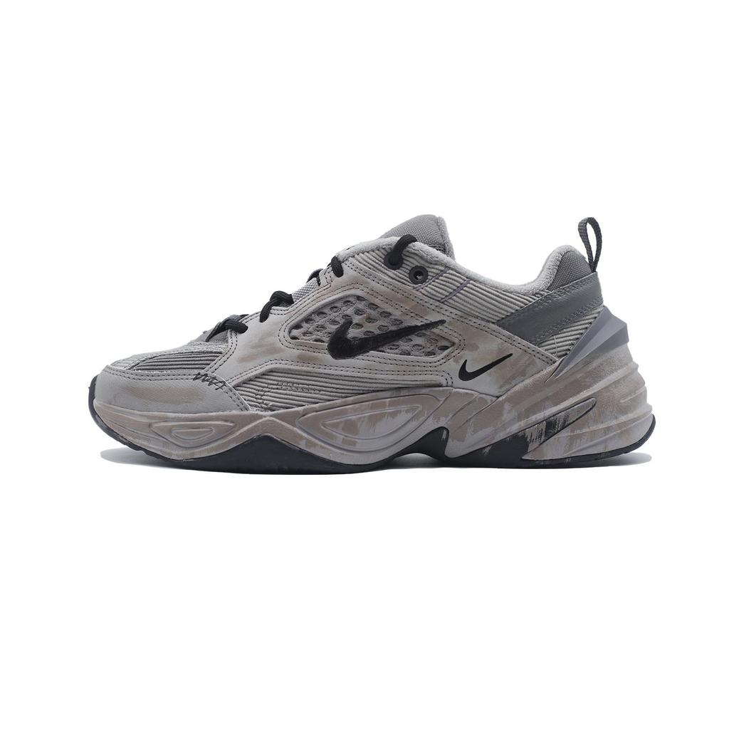 Nike M2K Tekno Mud Pit Slip Resistant Abrasion Resistant Low Top Chunky Sneakers Unisex Black Brown BV0074-001(Team140- S-box)