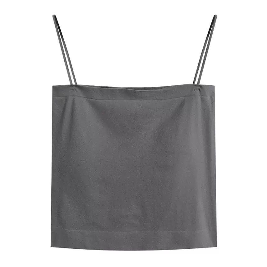 WTEMPO Women's Tank Top with Bra with In Spring and Beautiful Back Suspender Top for Women's Thin Style