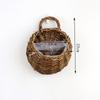 Handmade Wicker Rattan Basket Nest Flower Pot Planter Hanging Vase Container