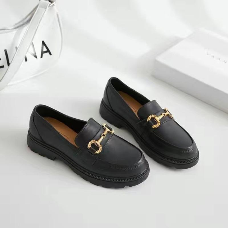 Summer New Home Platform Slippers Women's Non-slip Retro Small Gold Buckle Versatile Bag Head Shoes