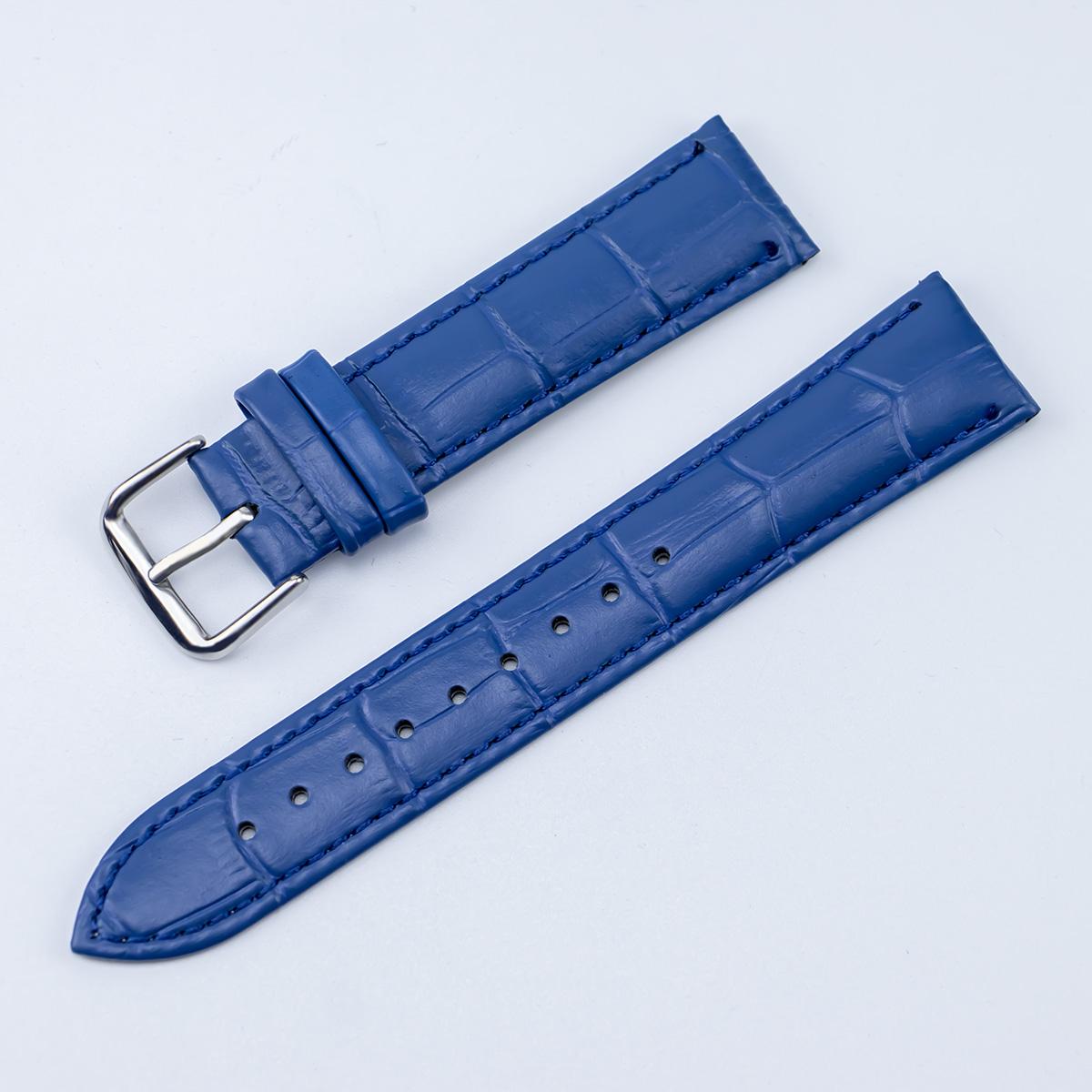 

Hot sale Universal Replacement Leather Watch Strap Leather Watchband for Men Women 12mm 14mm 16mm 18mm 20mm 22mm 24mm Watch Band 14mm синій