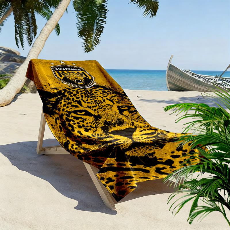 AMAZONAS FC Print Beach Towel, Large Soft Quick Dry Towel for Beach Camping Swimming