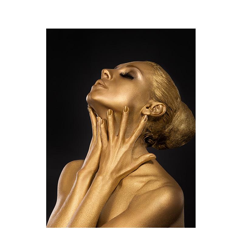 

Черно-золотая африканская обнаженная женщина, индийская картина маслом на холсте, постеры и принты, скандинавская настенная художественная картина для гостиной 30x40 No Frame