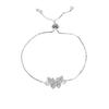 Elegant Crystal Butterfly Bracelet for Women: Adjustable Pull-String, Fashionable Jewelry Inspired by Southeast Asian Style